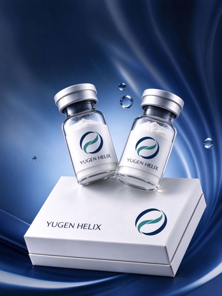 Yugen Helix premium peptide vials and box